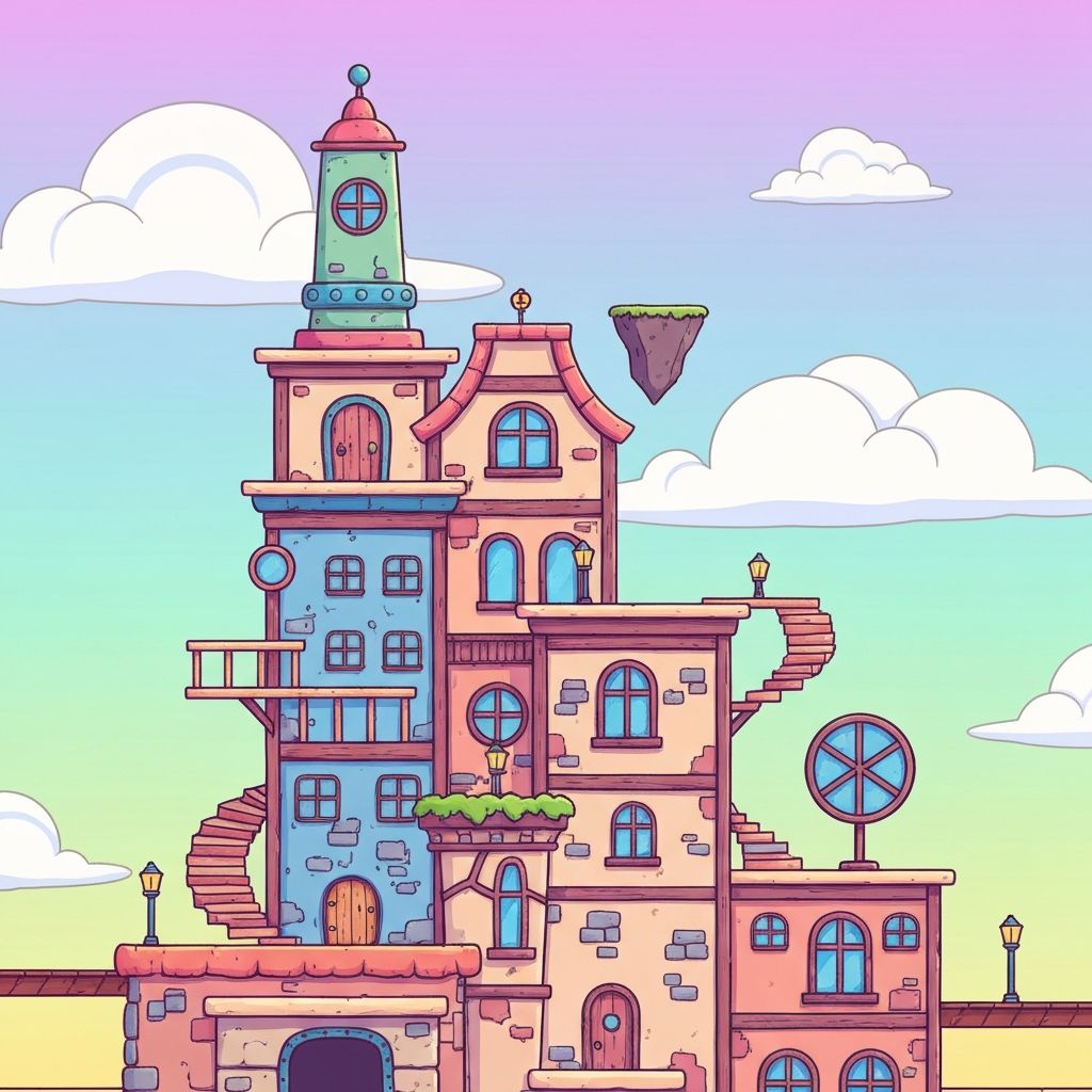 Free structure building